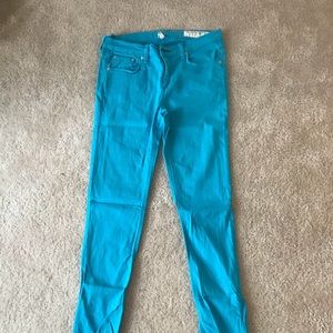 Rag and bone bright blue skinny jeans